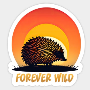 Wild Life - Porcupine - Forever Wild Sticker